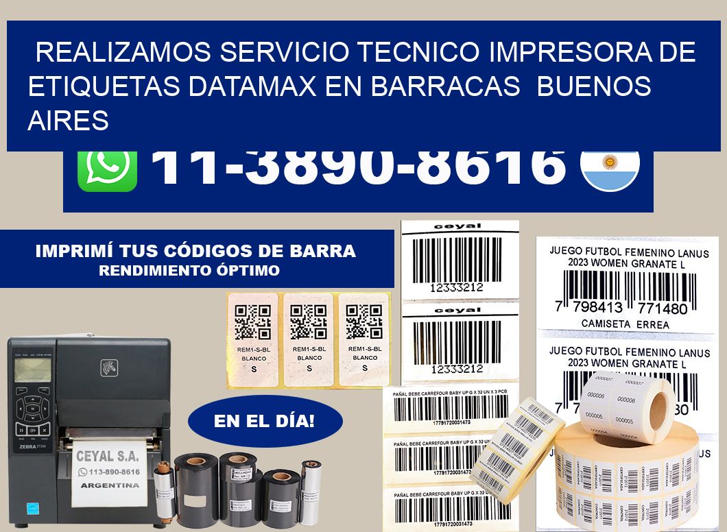 realizamos servicio tecnico Impresora de etiquetas Datamax en Barracas  Buenos Aires