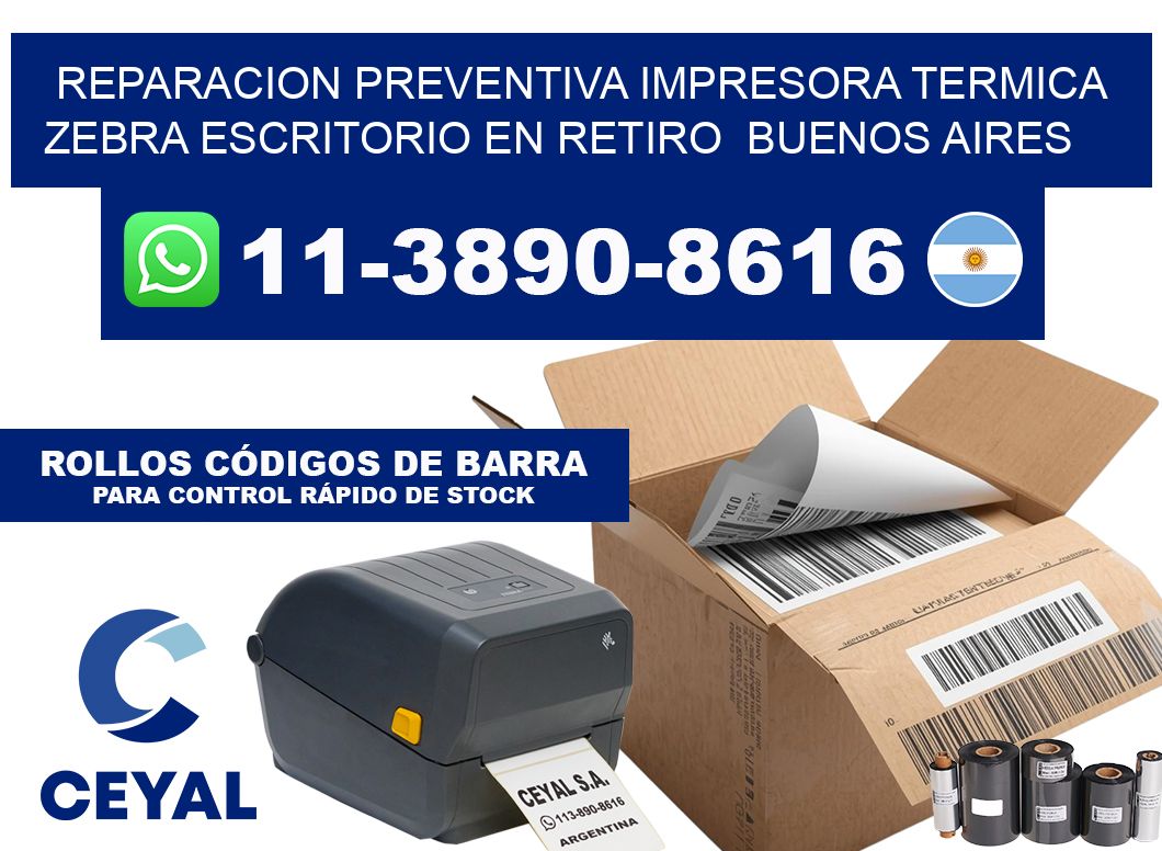 reparacion preventiva impresora termica zebra escritorio en Retiro Buenos Aires