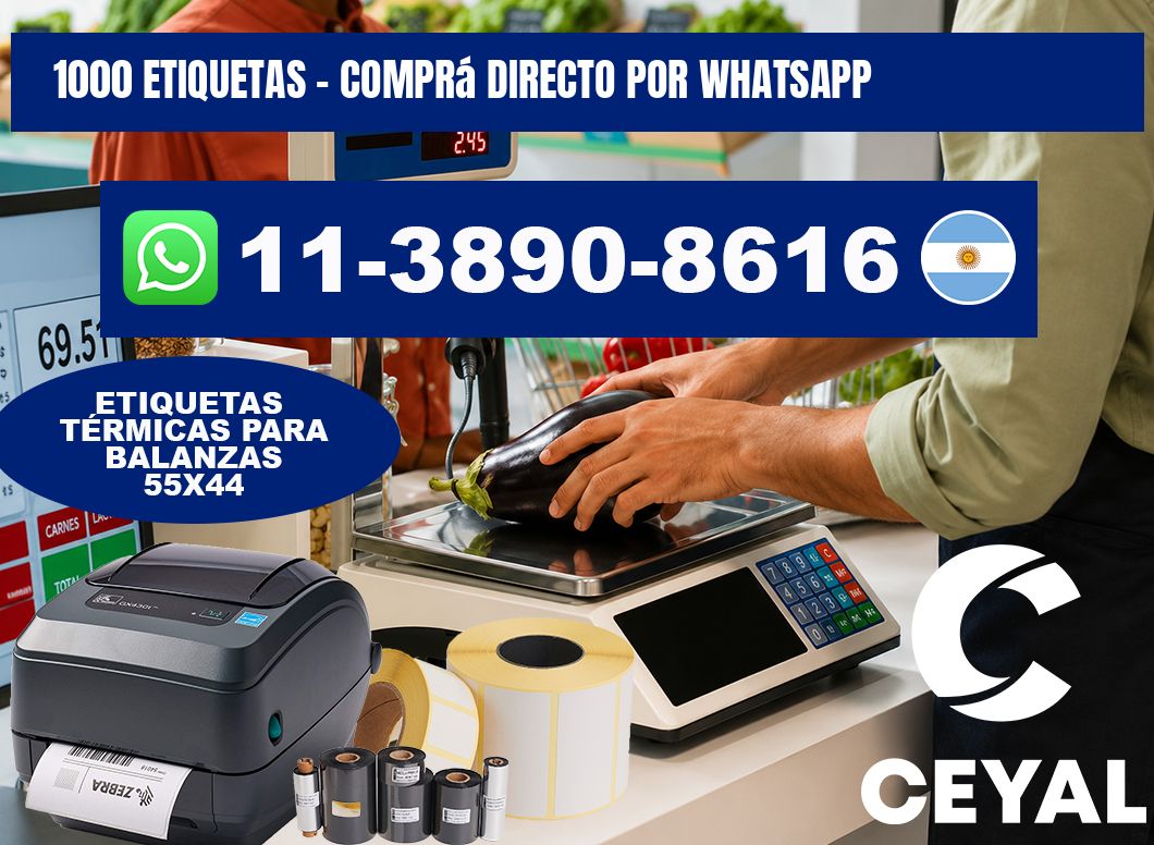 1000 ETIQUETAS - Comprá directo por WhatsApp