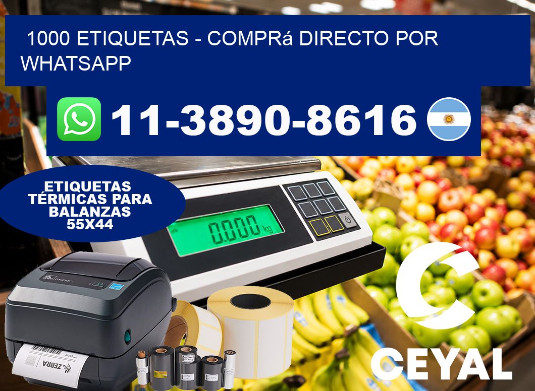 1000 ETIQUETAS - Comprá directo por WhatsApp