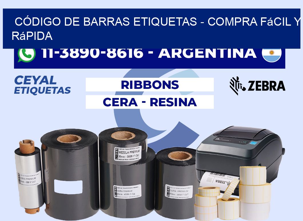 CÓDIGO DE BARRAS ETIQUETAS - Compra fácil y rápida