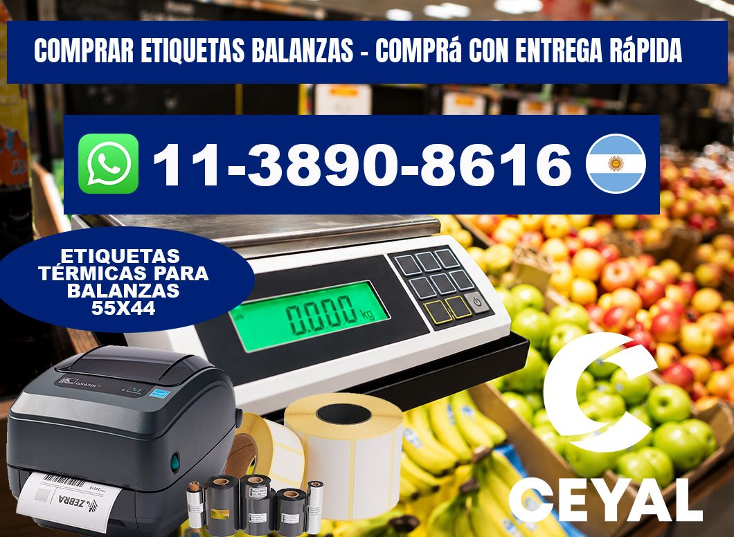 COMPRAR ETIQUETAS BALANZAS - Comprá con entrega rápida