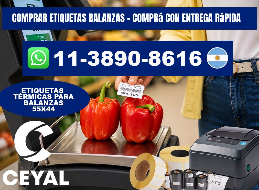 COMPRAR ETIQUETAS BALANZAS - Comprá con entrega rápida