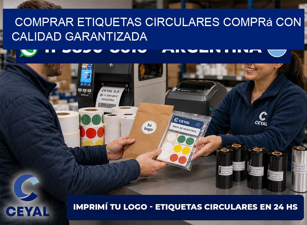 COMPRAR ETIQUETAS CIRCULARES Comprá con calidad garantizada