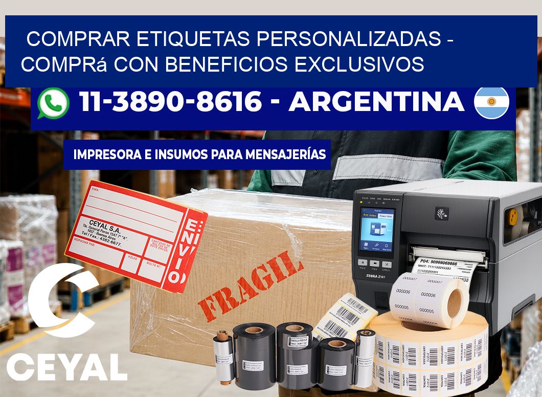 COMPRAR ETIQUETAS PERSONALIZADAS - Comprá con beneficios exclusivos