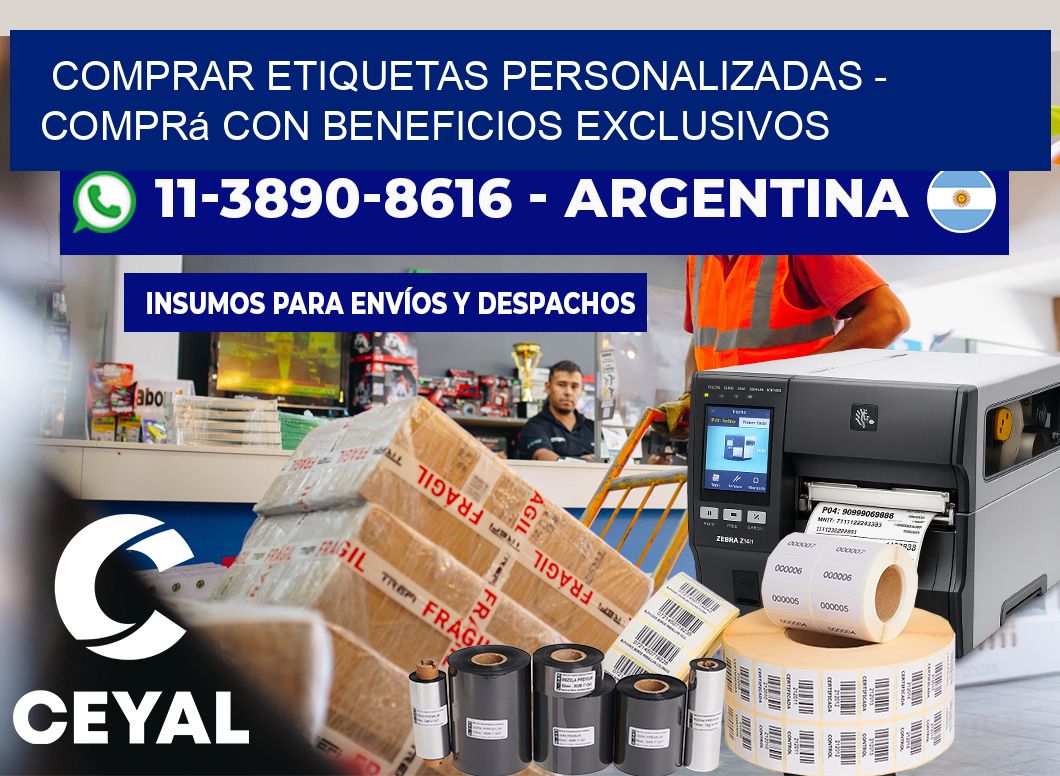 COMPRAR ETIQUETAS PERSONALIZADAS - Comprá con beneficios exclusivos