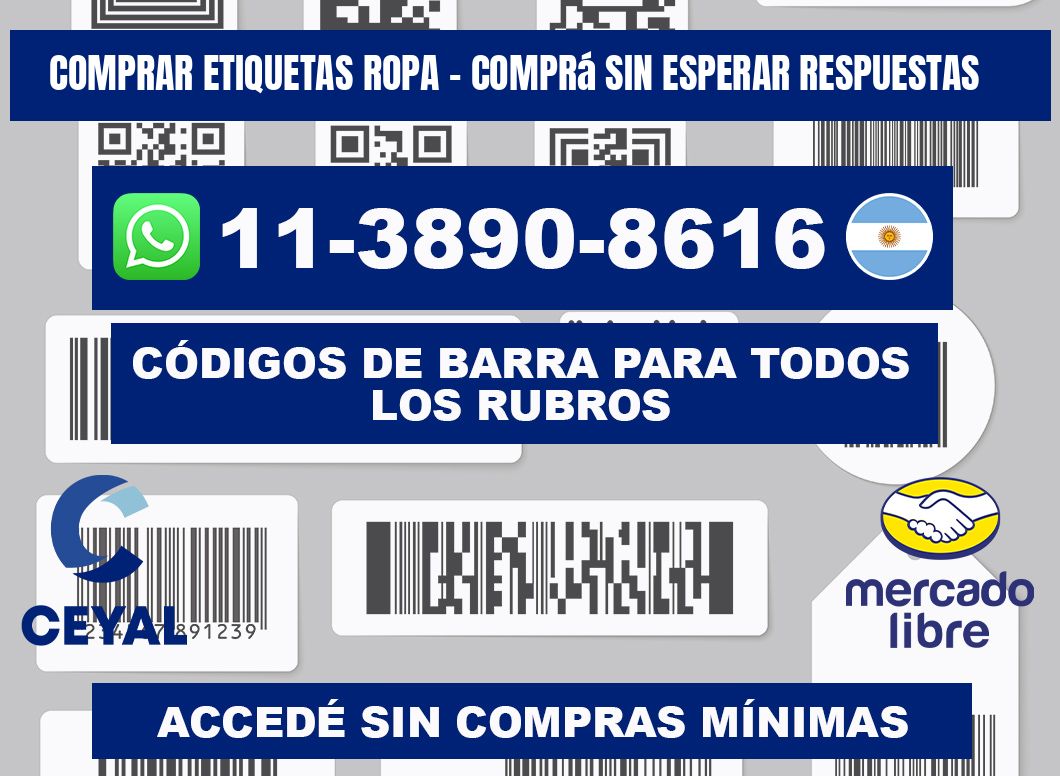 COMPRAR ETIQUETAS ROPA - Comprá sin esperar respuestas
