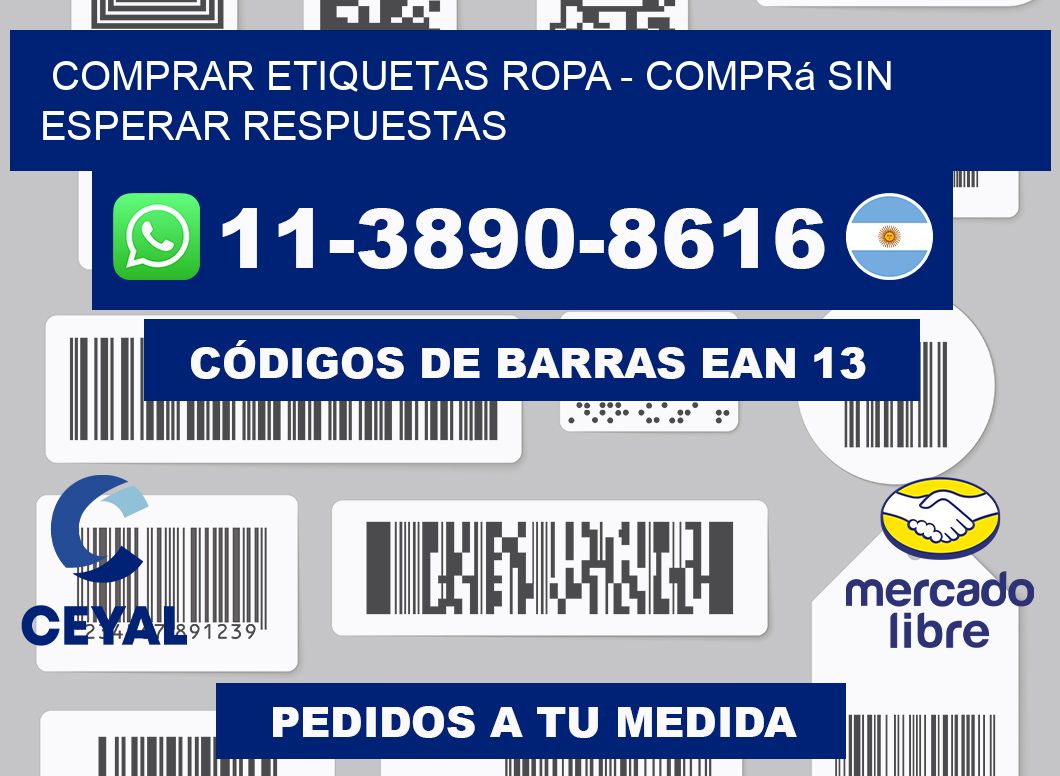 COMPRAR ETIQUETAS ROPA - Comprá sin esperar respuestas