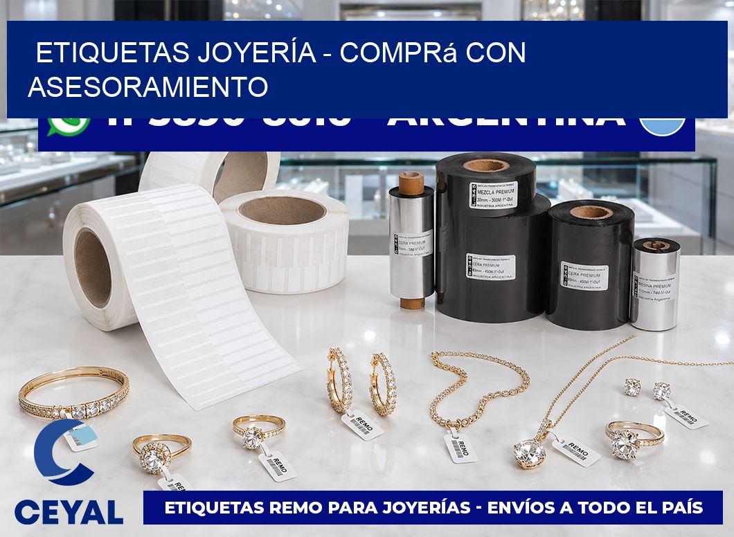 ETIQUETAS JOYERÍA - Comprá con asesoramiento