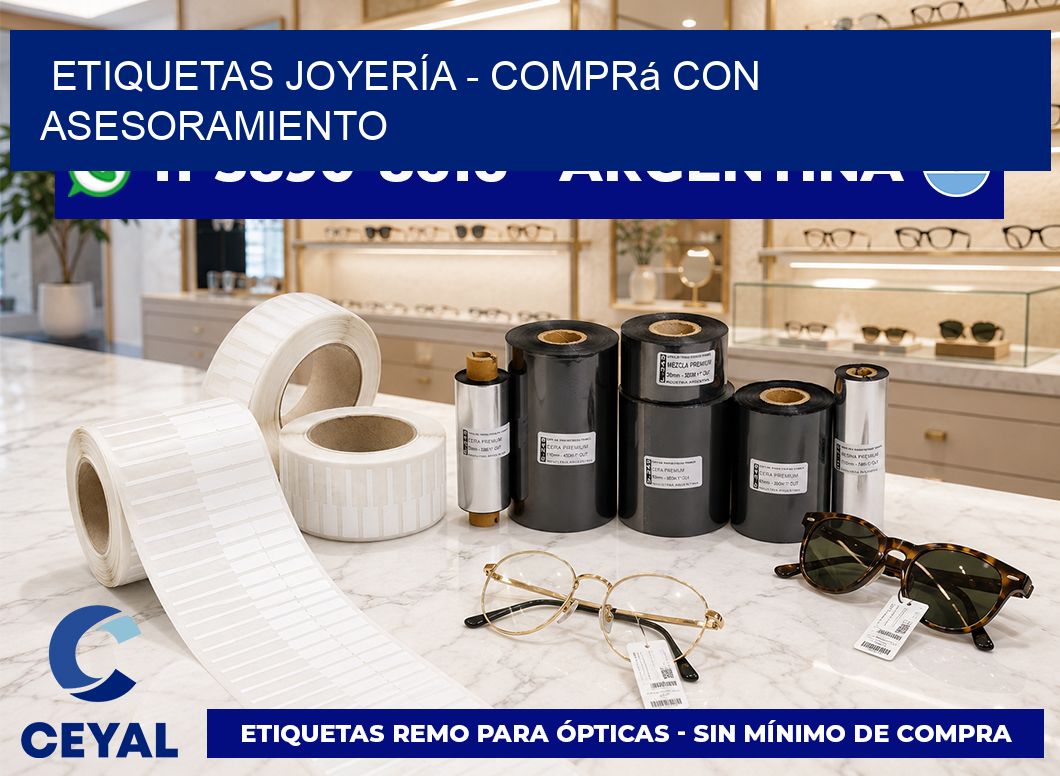 ETIQUETAS JOYERÍA - Comprá con asesoramiento
