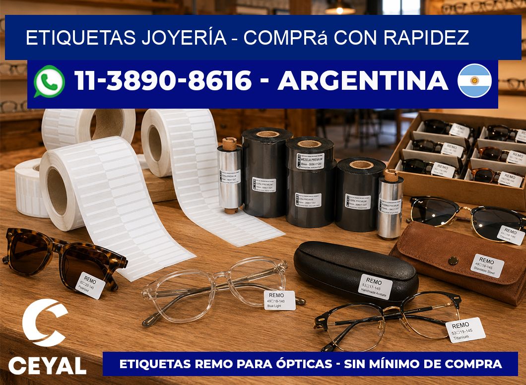ETIQUETAS JOYERÍA - Comprá con rapidez