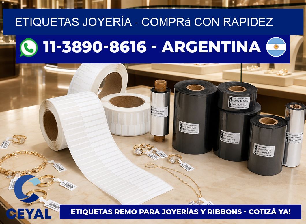 ETIQUETAS JOYERÍA – Comprá con rapidez