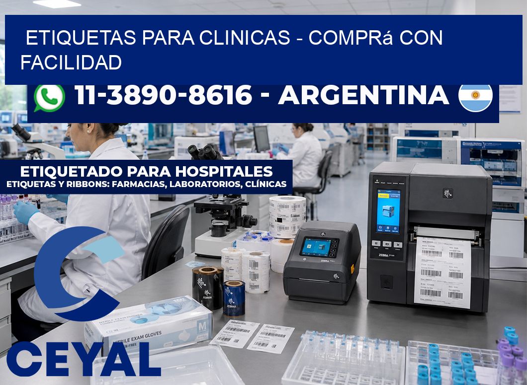 ETIQUETAS PARA CLINICAS - Comprá con facilidad
