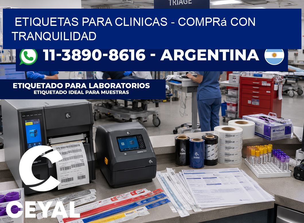 ETIQUETAS PARA CLINICAS - Comprá con tranquilidad