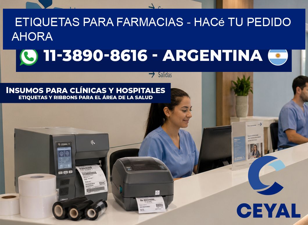 ETIQUETAS PARA FARMACIAS - Hacé tu pedido ahora