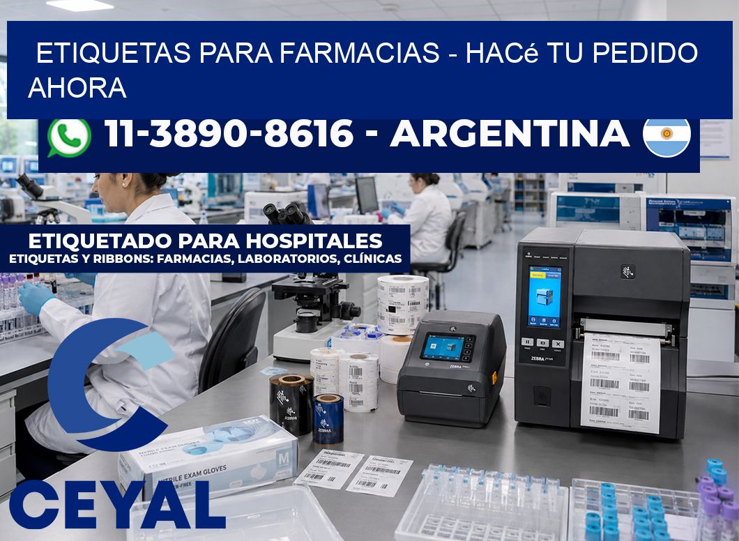 ETIQUETAS PARA FARMACIAS - Hacé tu pedido ahora