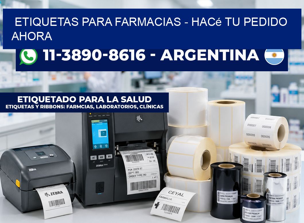 ETIQUETAS PARA FARMACIAS - Hacé tu pedido ahora