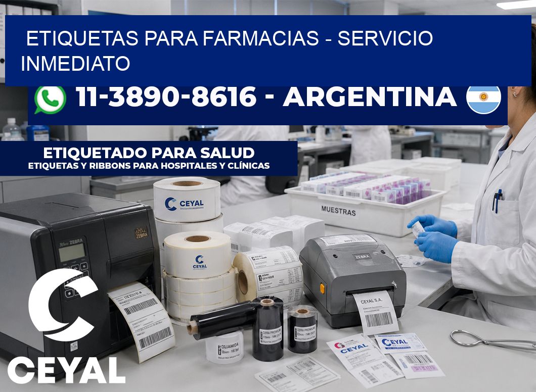 ETIQUETAS PARA FARMACIAS – Servicio inmediato