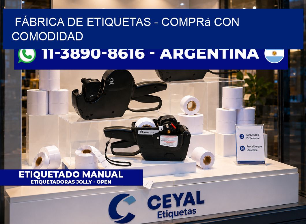 FÁBRICA DE ETIQUETAS - Comprá con comodidad