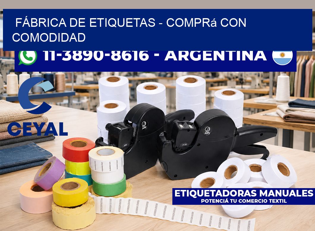 FÁBRICA DE ETIQUETAS – Comprá con comodidad