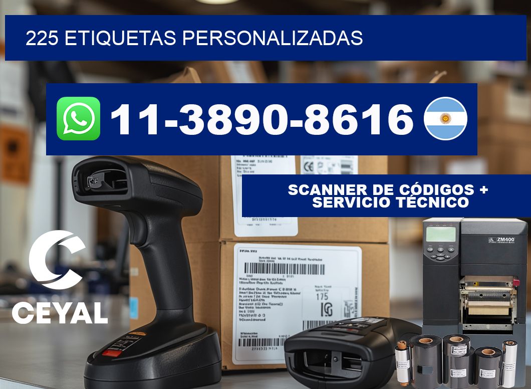 225 ETIQUETAS PERSONALIZADAS