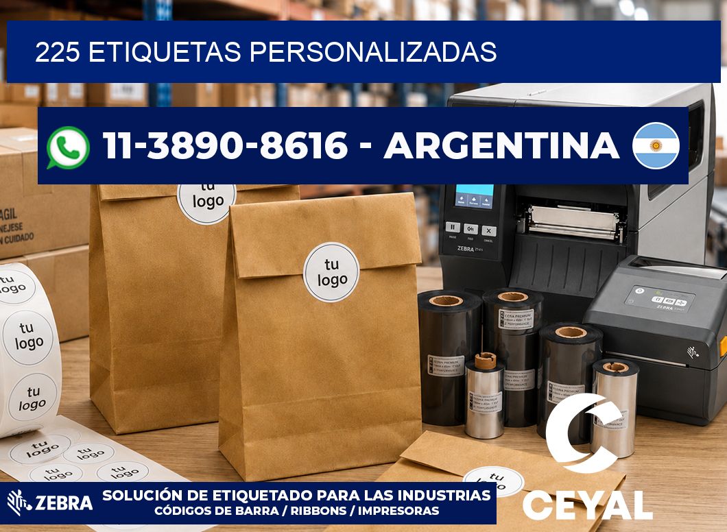 225 ETIQUETAS PERSONALIZADAS