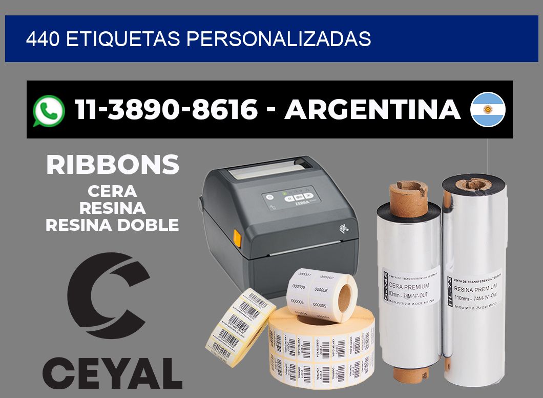 440 ETIQUETAS PERSONALIZADAS