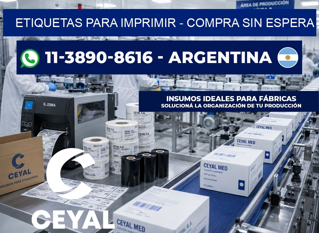 ETIQUETAS PARA IMPRIMIR – Compra sin espera