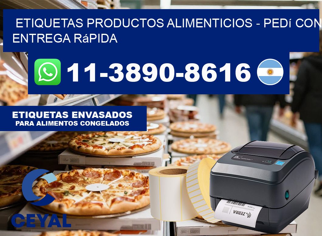 ETIQUETAS PRODUCTOS ALIMENTICIOS – Pedí con entrega rápida