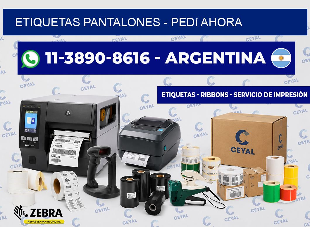 Etiquetas Pantalones - Pedí ahora