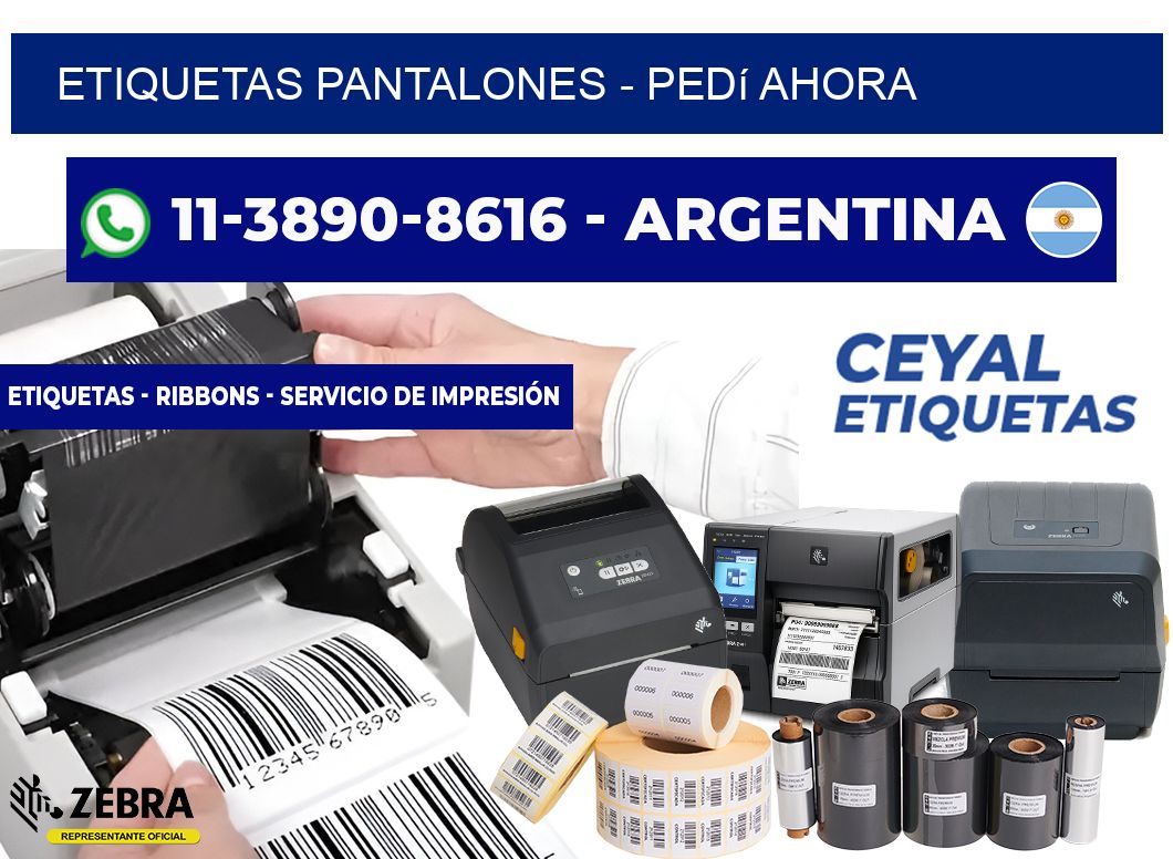 Etiquetas Pantalones - Pedí ahora