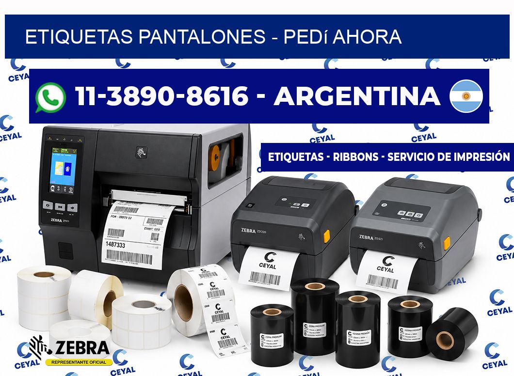 Etiquetas Pantalones - Pedí ahora