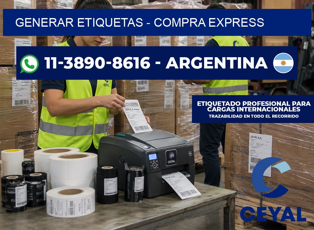 GENERAR ETIQUETAS - Compra express