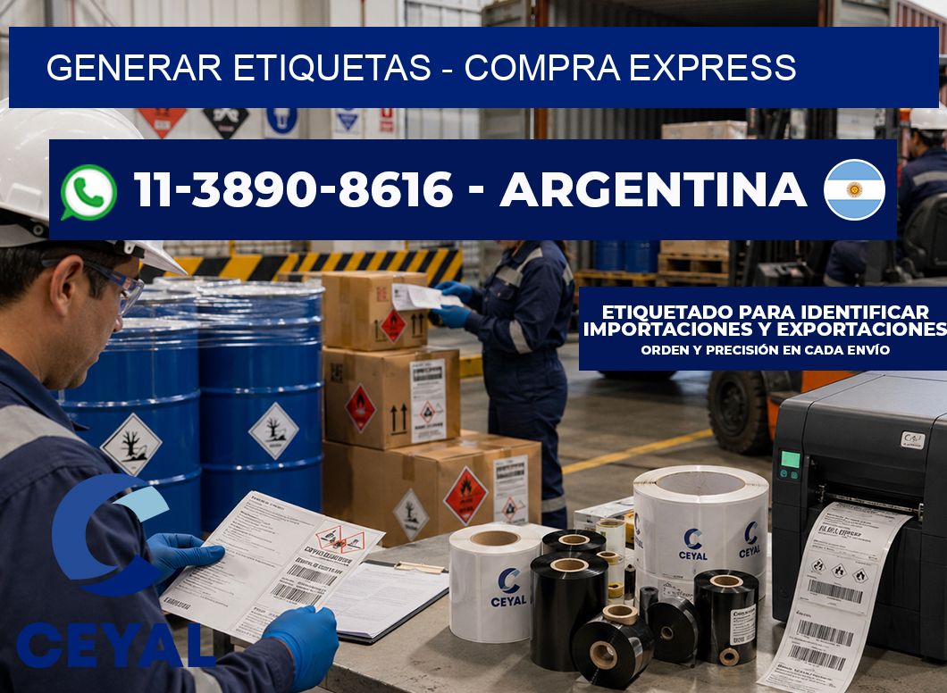 GENERAR ETIQUETAS – Compra express