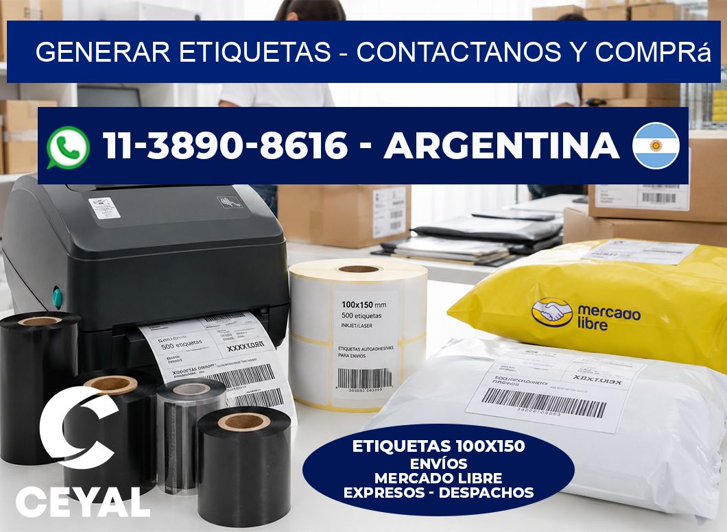 GENERAR ETIQUETAS – Contactanos y comprá
