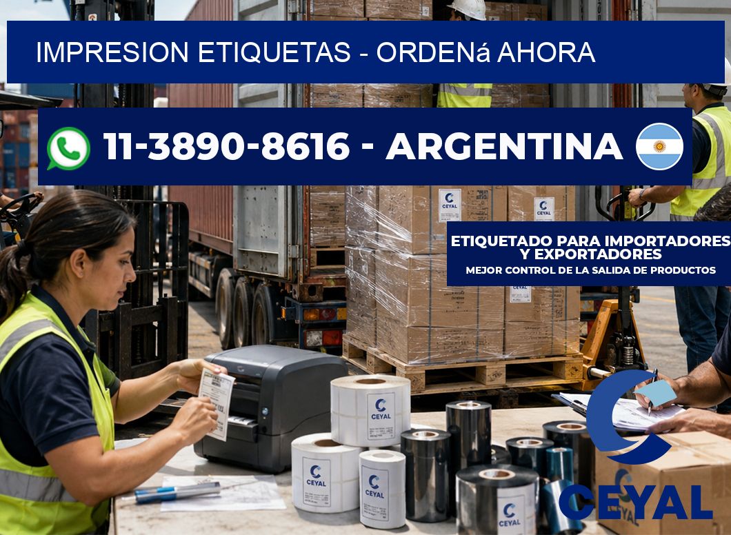 IMPRESION ETIQUETAS – Ordená ahora