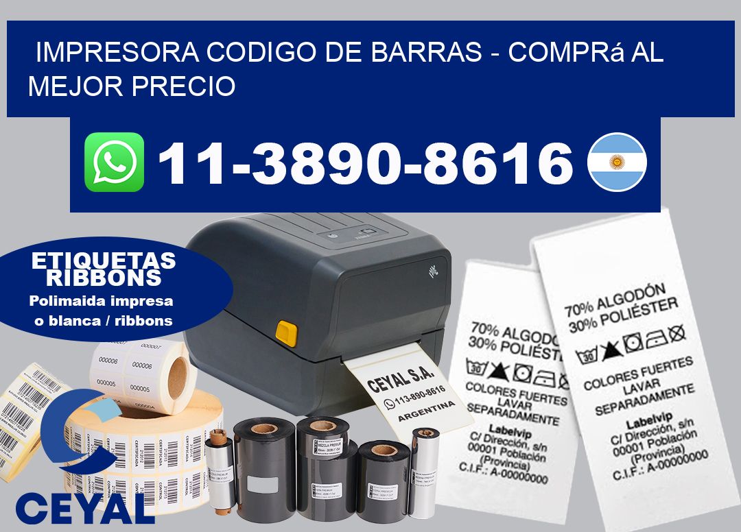 IMPRESORA CODIGO DE BARRAS - Comprá al mejor precio