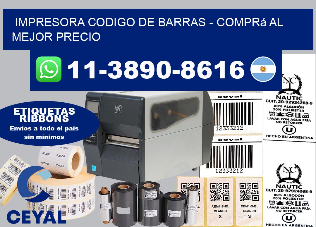 IMPRESORA CODIGO DE BARRAS – Comprá al mejor precio