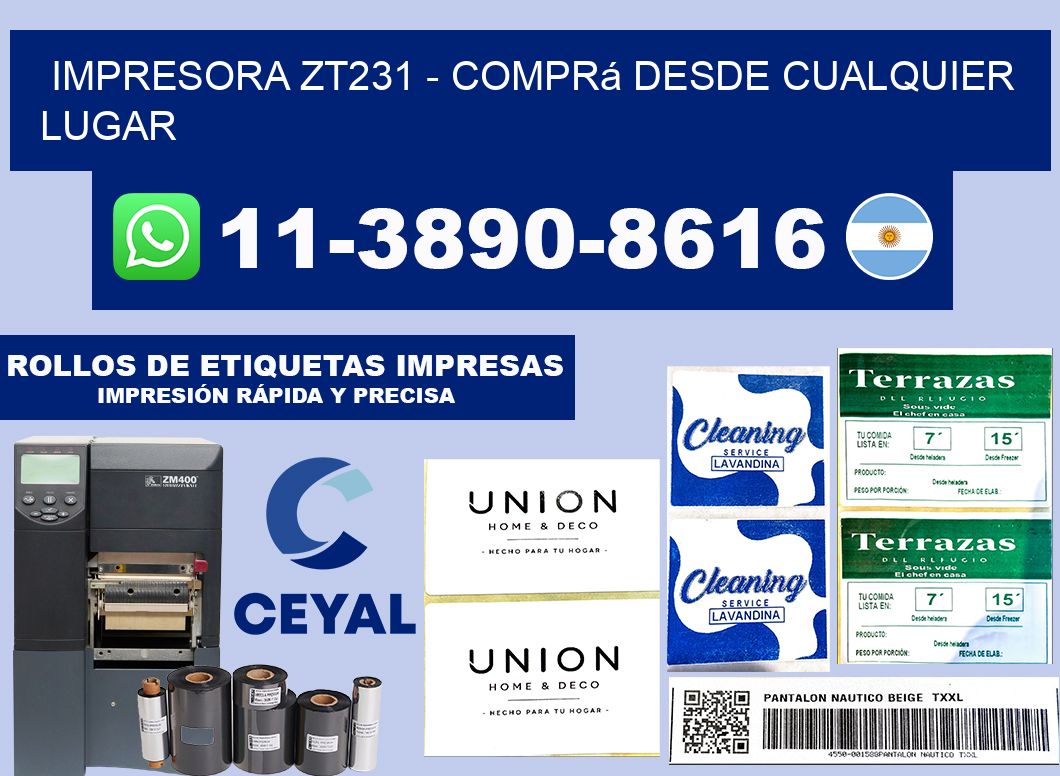 IMPRESORA ZT231 - Comprá desde cualquier lugar