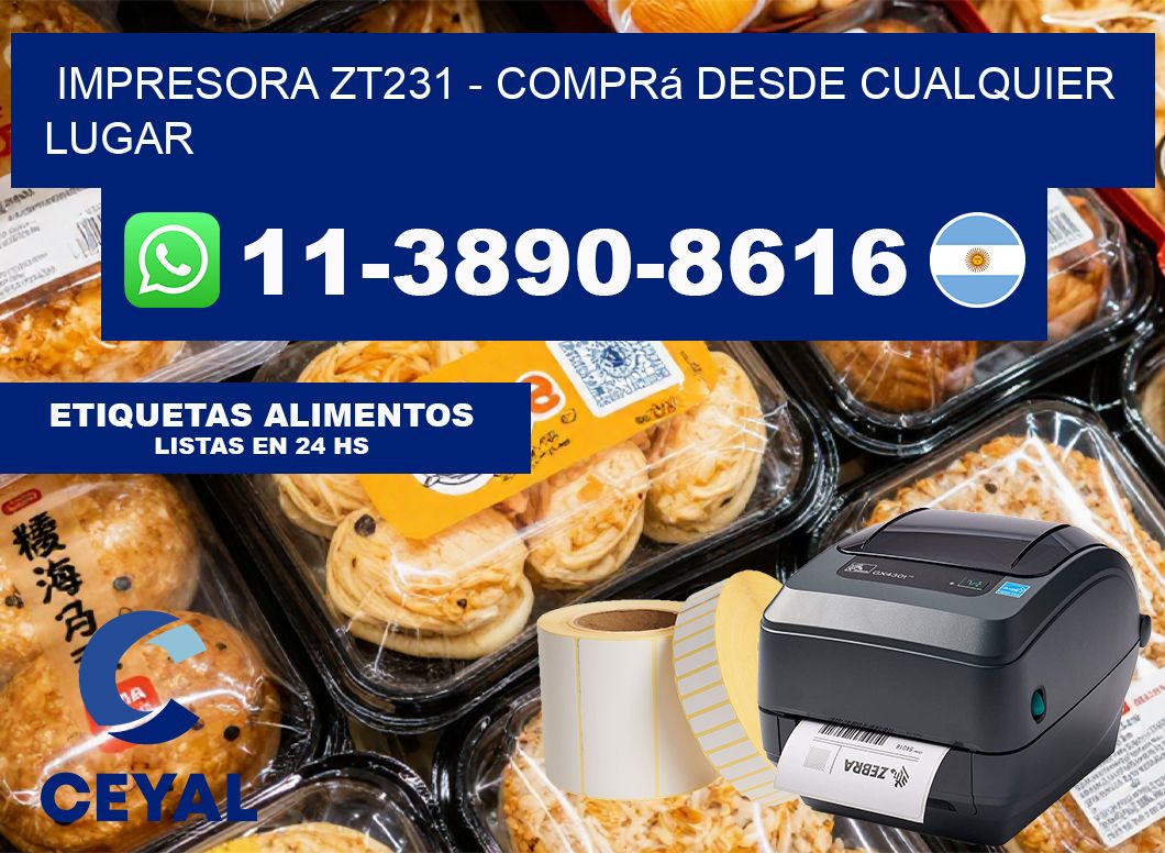 IMPRESORA ZT231 – Comprá desde cualquier lugar