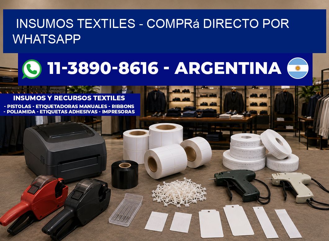 INSUMOS TEXTILES - Comprá directo por WhatsApp