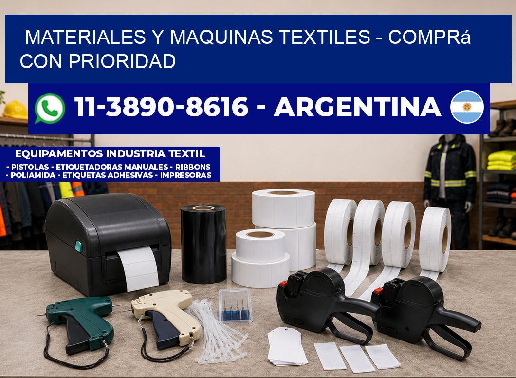 MATERIALES Y MAQUINAS TEXTILES - Comprá con prioridad
