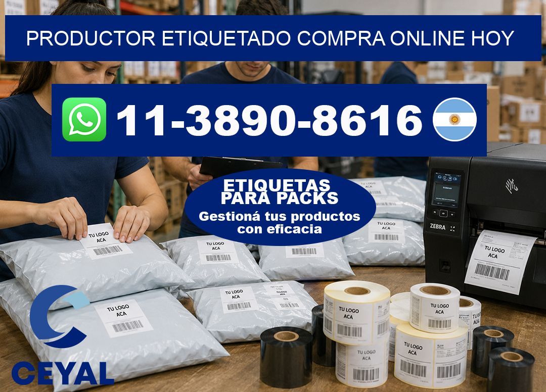 PRODUCTOR ETIQUETADO Compra online hoy