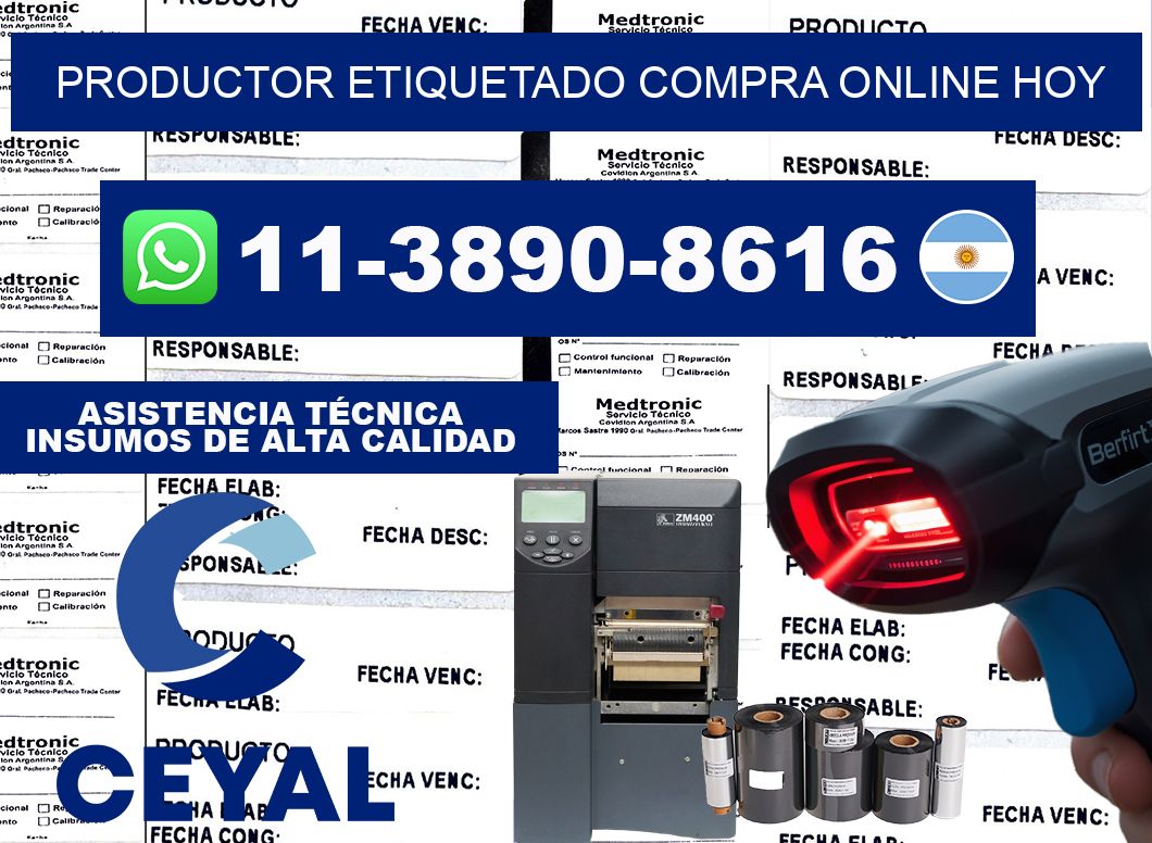 PRODUCTOR ETIQUETADO Compra online hoy