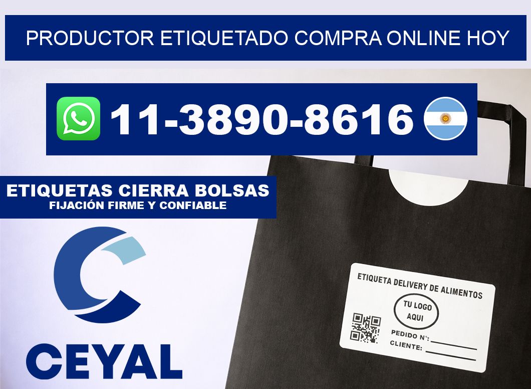 PRODUCTOR ETIQUETADO Compra online hoy