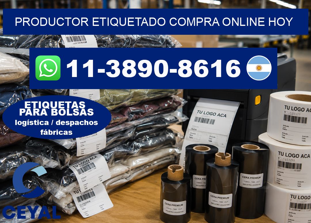 PRODUCTOR ETIQUETADO Compra online hoy