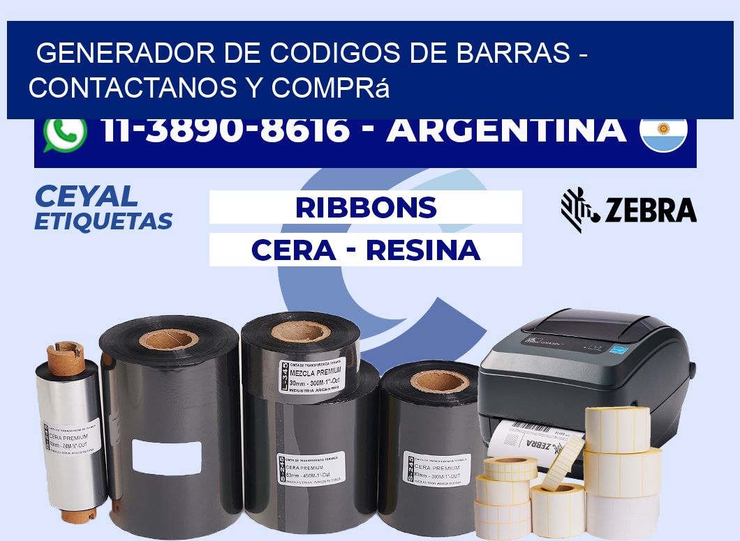 generador de codigos de barras - Contactanos y comprá