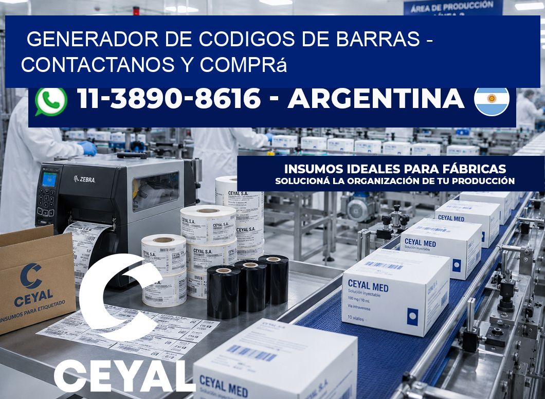 generador de codigos de barras – Contactanos y comprá