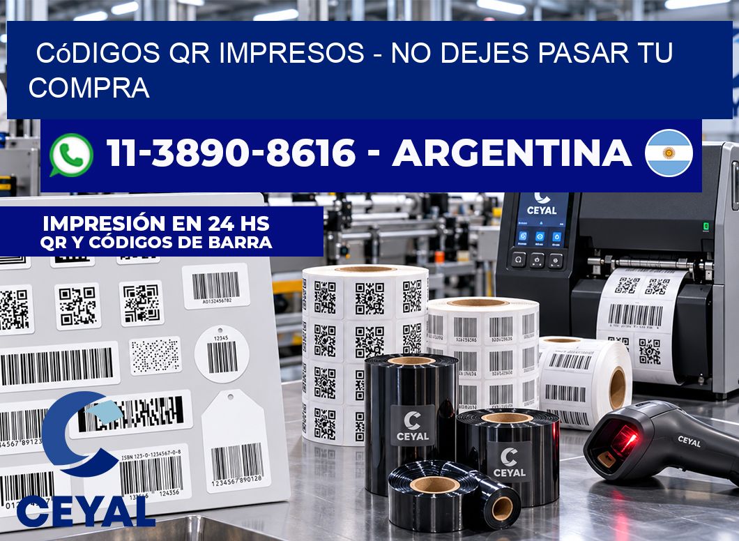 Códigos QR Impresos – No dejes pasar tu compra