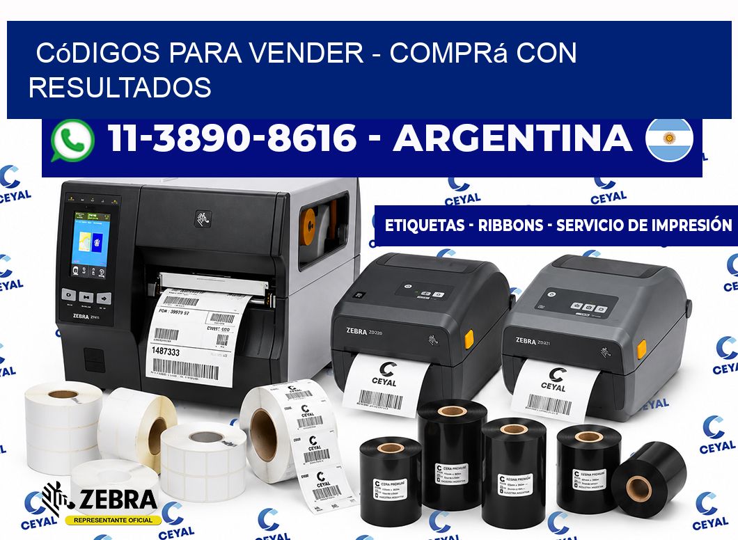 Códigos para vender - Comprá con resultados